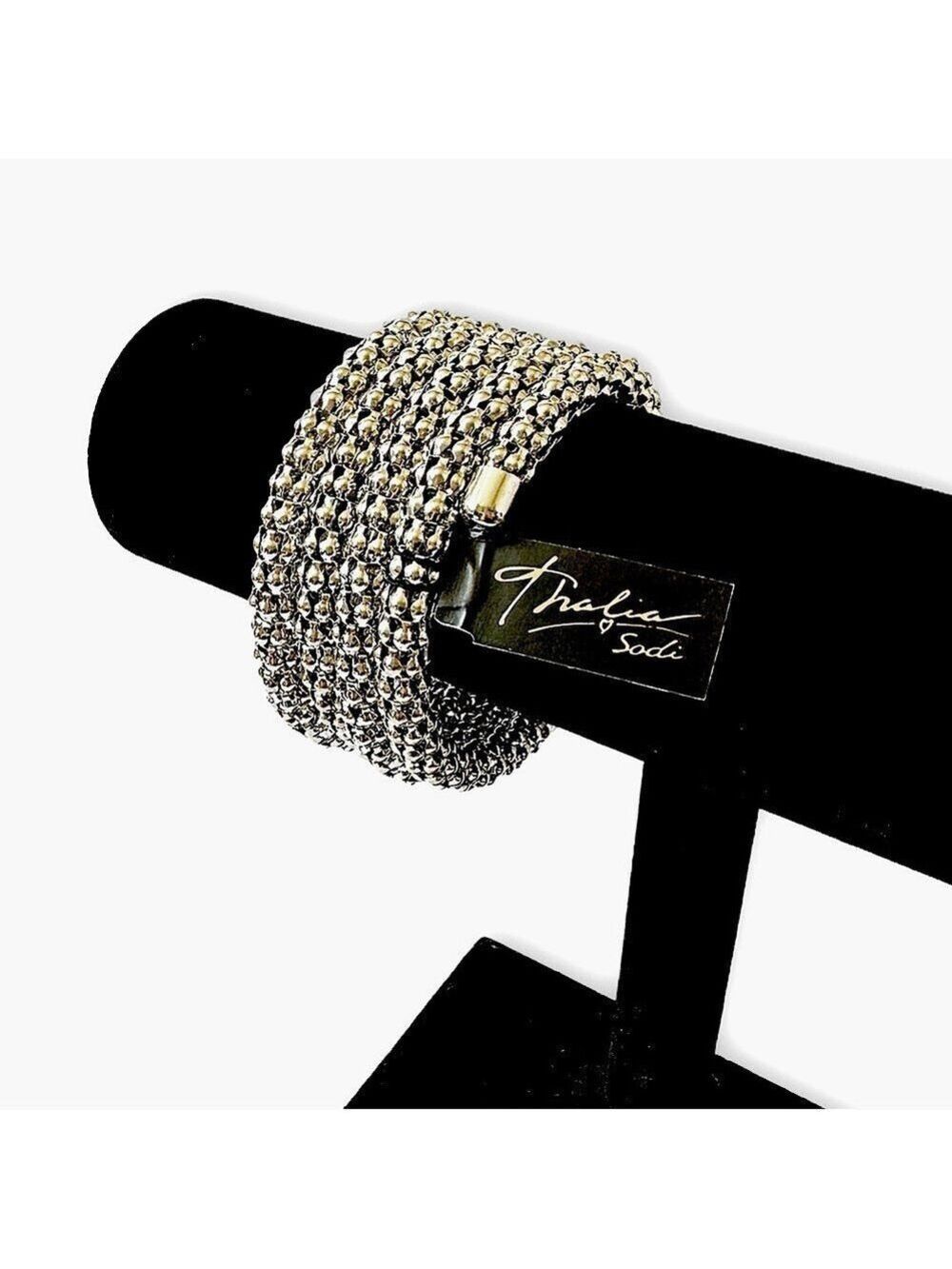 THALIA SODI Silver Coil Bangle Bracelet NWT - Picture 5 of 5